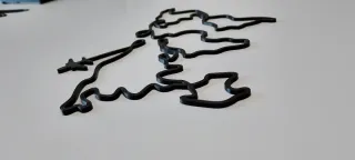 Mappa del mondo planisfero da parete