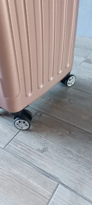 MALETA CABINA ROSA ORO 55x35x20 NUEVA
