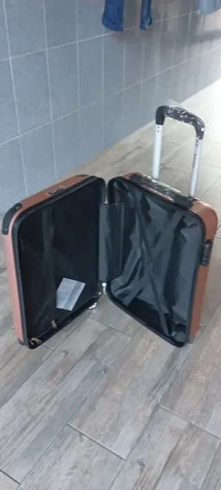 MALETA CABINA ROSA ORO 55x35x20 NUEVA