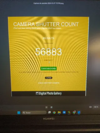 Sony A7 + Cargador, 2 Baterías, Correa