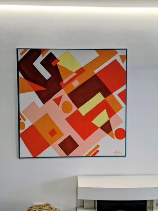 Cuadro abstracto moderno grande original nuevo