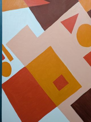 Cuadro abstracto moderno grande original nuevo