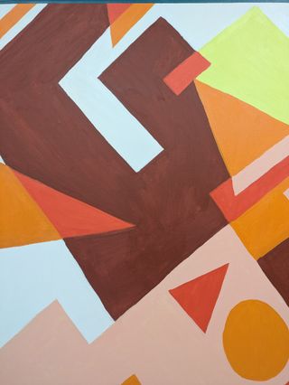 Cuadro abstracto moderno grande original nuevo