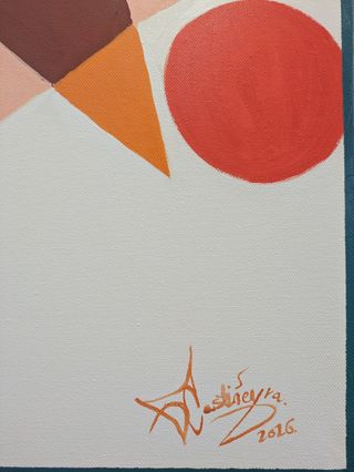 Cuadro abstracto moderno grande original nuevo