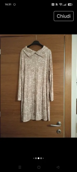 Vestitino jersey color cipria