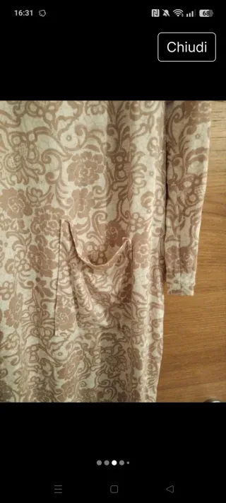 Vestitino jersey color cipria