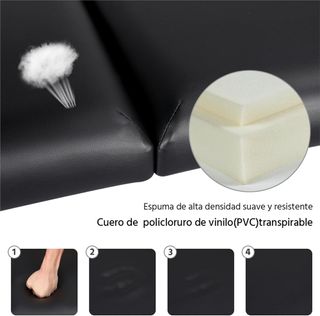 Camilla de masaje plegable 2 posiciones