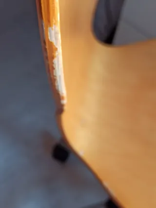 Silla escritorio giratoria oficina madera y metal