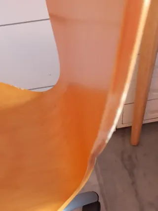 Silla escritorio giratoria oficina madera y metal