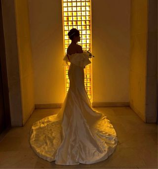 Vestido de novia sirena blanco