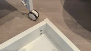 Berço com colchão - TRAMA branco com gaveta