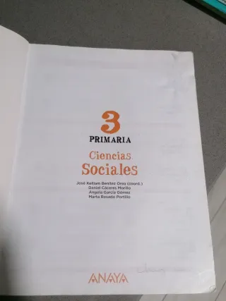 Ciencias Sociales 3 Primaria Operación Mundo