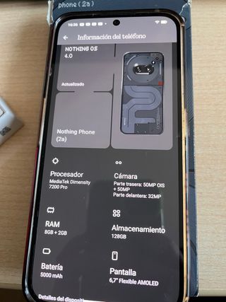 Nothing phone (2a) Negro