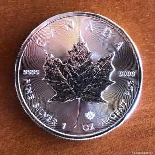 10 Onzas plata Maple Leaf de Canadá