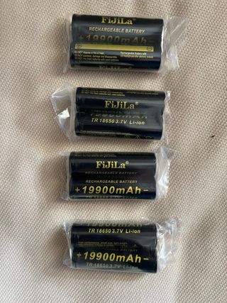 4 Pack de Baterías 18650 Li-ion 3,7 V FiJiLa –