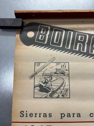 Calendario Boira y Cia. Sierras para cortar, 1947
