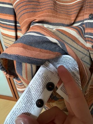 Camisa Mango Rayas Tonos Tierra Talla XL