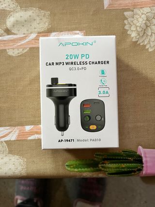 Cargador Coche MP3 Inalámbrico 20W PD