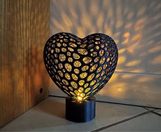 Lampada a forma di cuore
