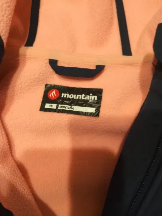 Chaqueta trekking Mountain azul y rosa