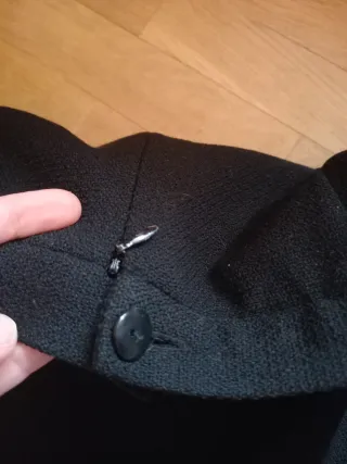 Lote conjunto Falda mini negra y blusa plumeti