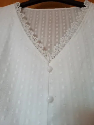 Lote conjunto Falda mini negra y blusa plumeti