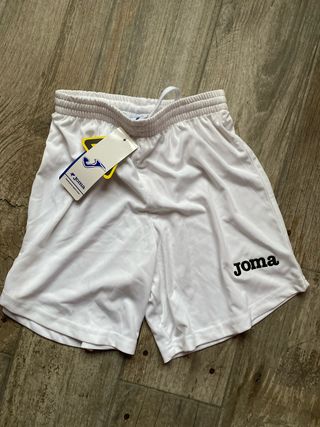 Pantalón corto deportivo Joma niño blanco
