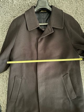 Cappotto uomo nero in lana e cashmere