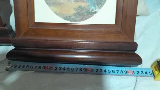 Tres cuadros decorativos de madera