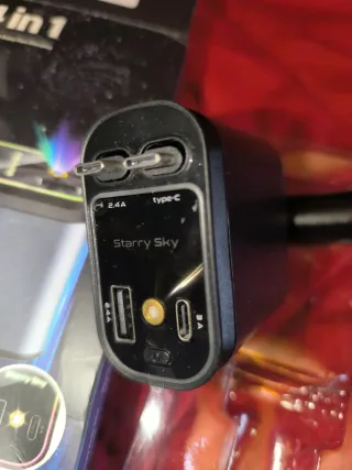 Cargador mechero coche 4 en 1 Dual Type-C