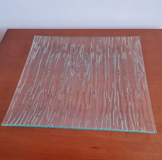 Juego 18 platos cristal grueso