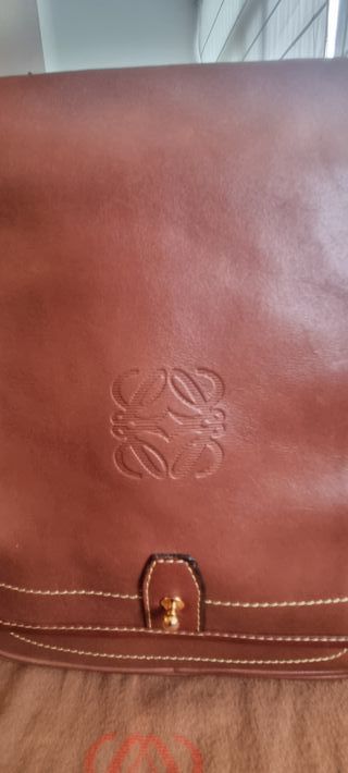 Bolso Loewe bandolera vintage marrón/verde