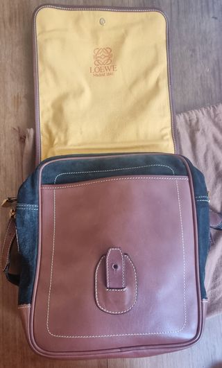 Bolso Loewe bandolera vintage marrón/verde