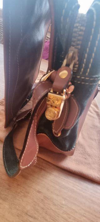 Bolso Loewe bandolera vintage marrón/verde