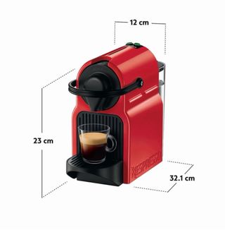Cafetera Nespresso Krups Inissia Roja