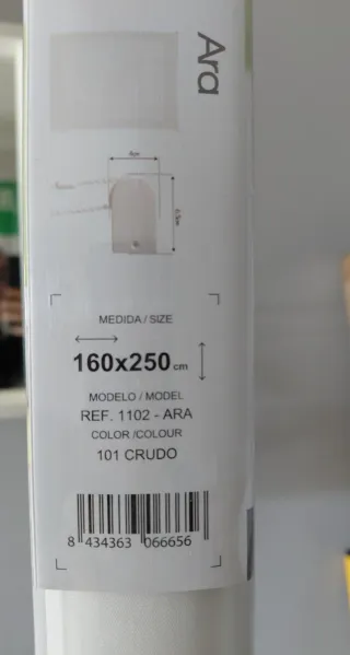 Estor blindecor blanco crudo nuevo