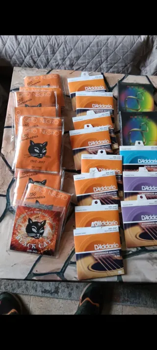 CUERDAS GUITARRA ELÉCTRICA,FLAMENCA, ACÚSTICA,ETC