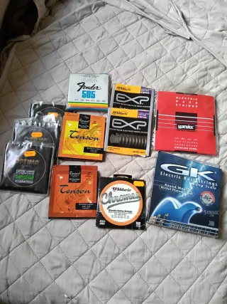 CUERDAS GUITARRA ELÉCTRICA,FLAMENCA, ACÚSTICA,ETC