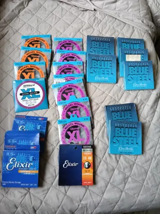 CUERDAS GUITARRA ELÉCTRICA,FLAMENCA, ACÚSTICA,ETC