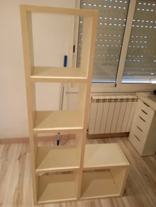 Estantería blanca Kibuk modular