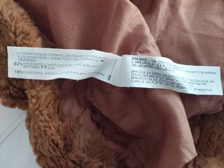 Zara Chaquetón Pelo Marrón Talla L