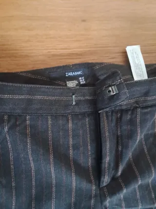 Pantalón Zara vestir pata ancha T.42