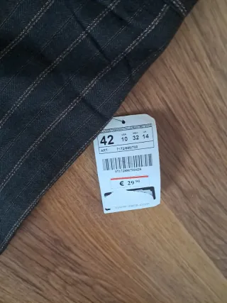Pantalón Zara vestir pata ancha T.42