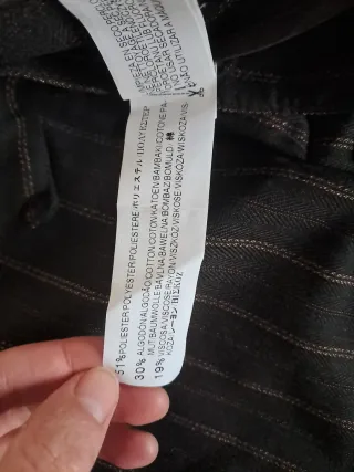 Pantalón Zara vestir pata ancha T.42