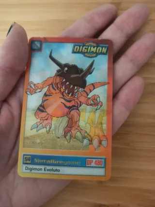 Carte Digimon Greymon Lenticolari Vintage