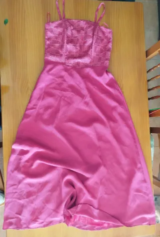 Vestido fiesta fucsia Carfi Talla 42