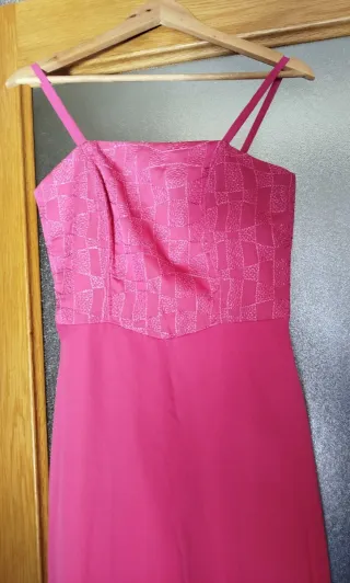 Vestido fiesta fucsia Carfi Talla 42