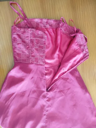 Vestido fiesta fucsia Carfi Talla 42