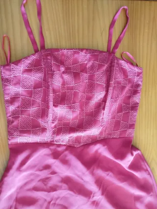 Vestido fiesta fucsia Carfi Talla 42