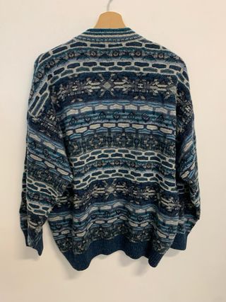 Cardigan COLLEGE Vintage Blu/Teal Taglia M